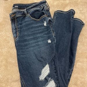 Old Navy dark wash jeans size 14 Rockstar Super Skinny